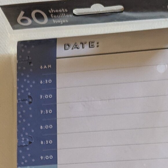 NWT Happy Planner 60pgs 'Daily Schedule Sheets' Big Hourly Half Sheet Paper Pack - Picture 2 of 5
